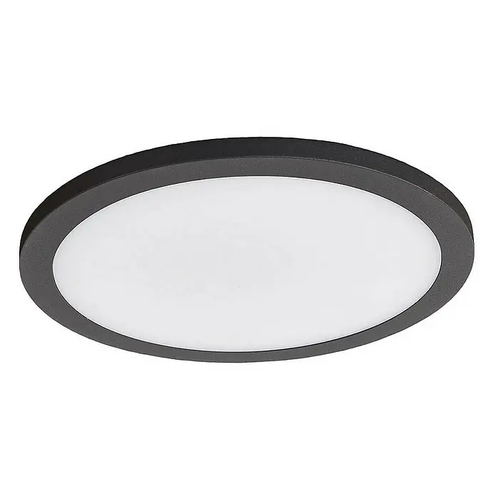 Lucande Außenwand- & Deckenleuchte Malena - L x B x H: 27 x 27 x 4,1 cm, schwarz, IP65