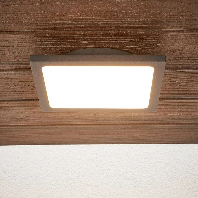 Lucande Außenwand- & Deckenleuchte Mabella - schwarz, IP65