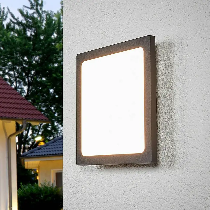 Lucande Außenwand- & Deckenleuchte Mabella - schwarz, IP65