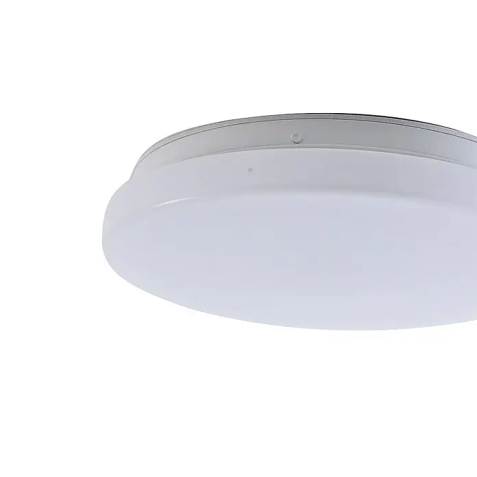 Lindby Außenwand- & Deckenleuchte Kirkola - L x B x H: 26 x 26 x 5,5 cm, weiß / opal, weiß / opal, IP44