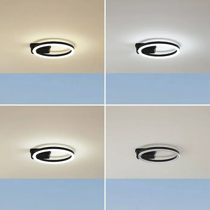 Lindby Außenwand- & Deckenleuchte Finian - schwarz, IP54