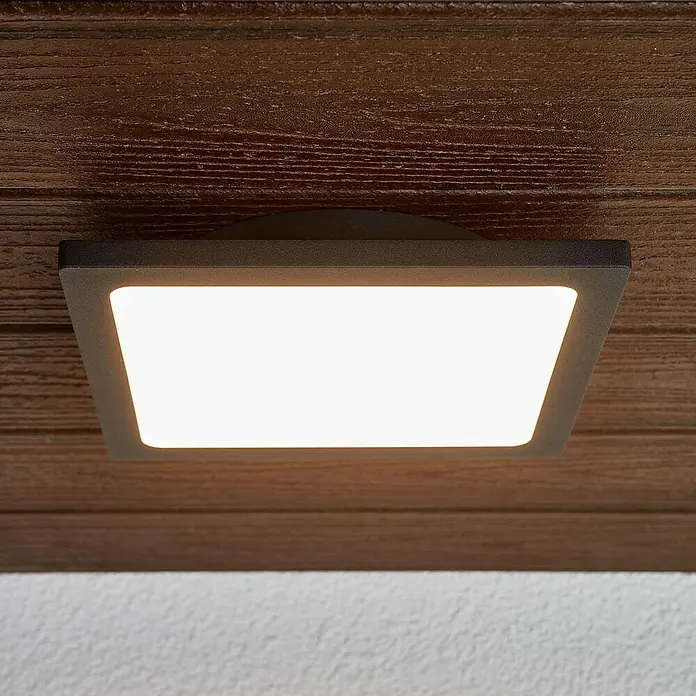 Lucande Außenwand- & Deckenleuchte Mabella - schwarz, IP65
