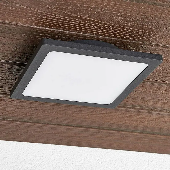Lucande Außenwand- & Deckenleuchte Mabella - schwarz, IP65