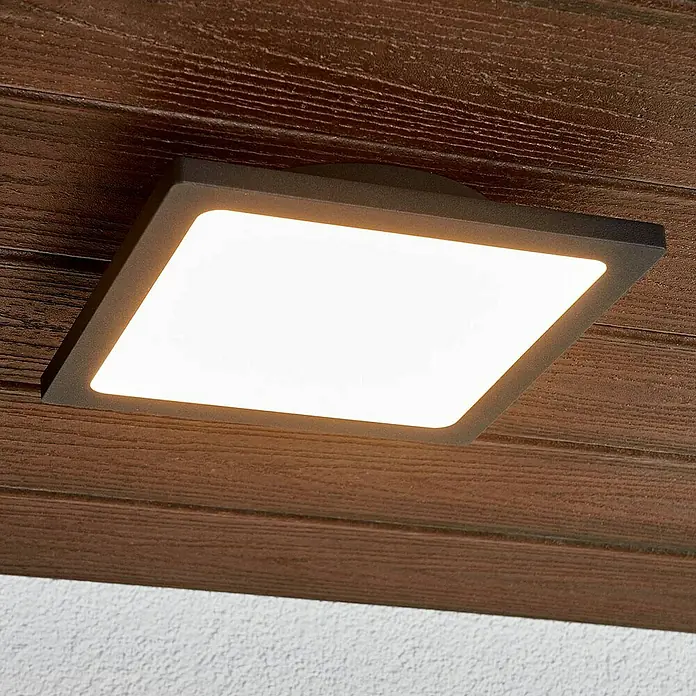 Lucande Außenwand- & Deckenleuchte Mabella - schwarz, IP65