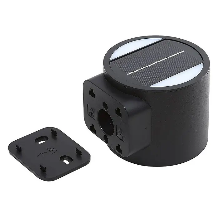 Lindby Außenwandleuchte Amren - schwarz, schwarz, IP44