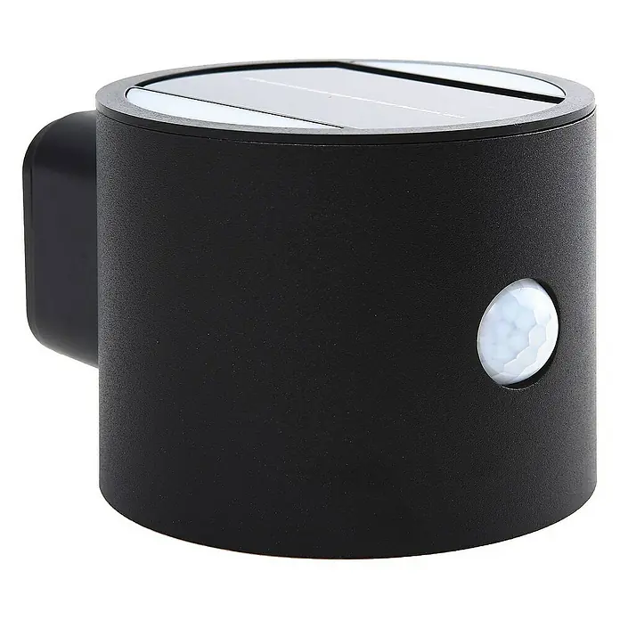 Lindby Außenwandleuchte Amren - 12 x 10 x 8,2 cm, schwarz, schwarz, IP44