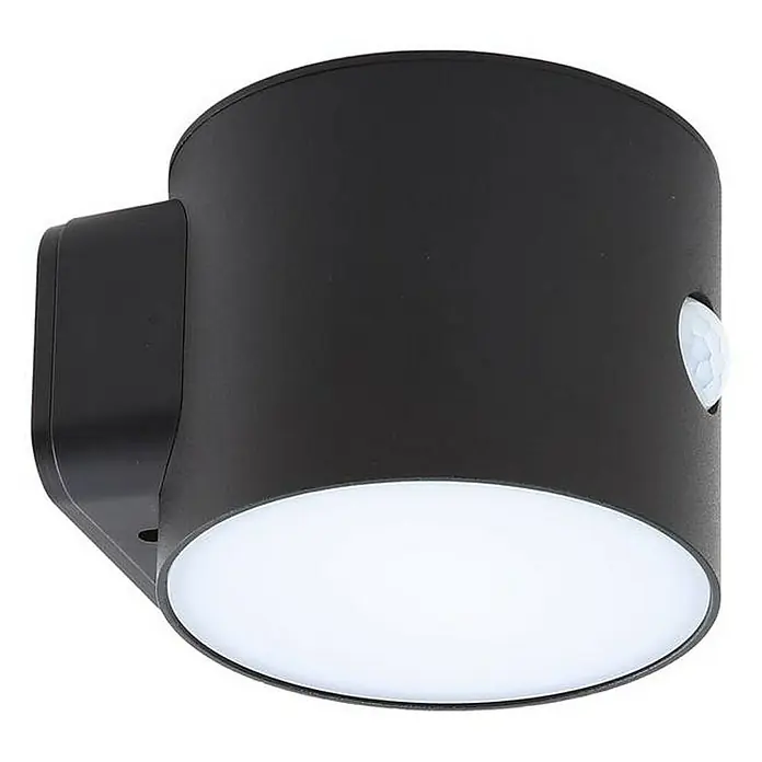 Lindby Außenwandleuchte Amren - schwarz, schwarz, IP44