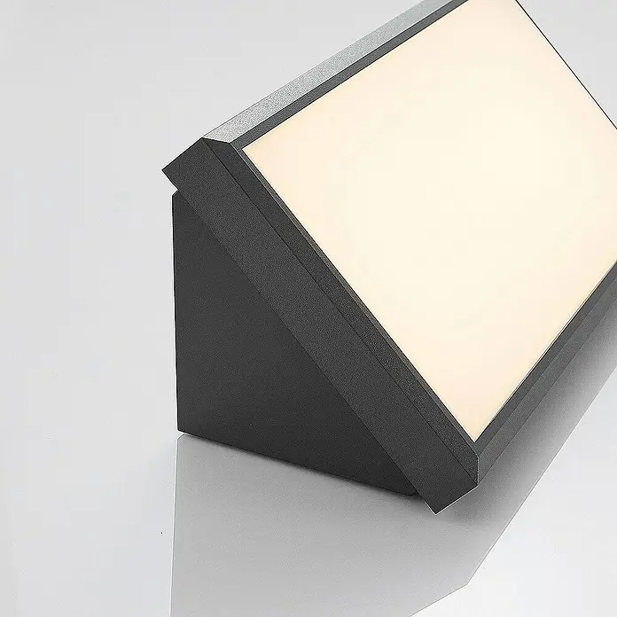 Lindby Außenwandleuchte Abby - 13,9 x 32 x 13,8 cm, schwarz, schwarz, IP65