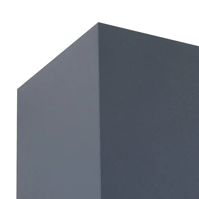 Lindby Außenwandleuchte Dara - 10 x 10 x 10 cm, alu / grau / zink, IP54