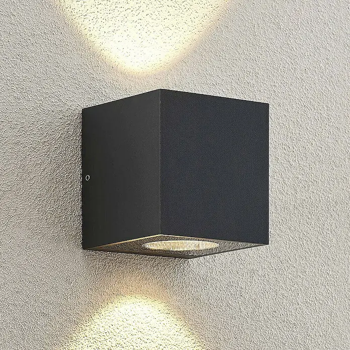 Arcchio Außenwandleuchte Tassnim - schwarz, schwarz, IP65