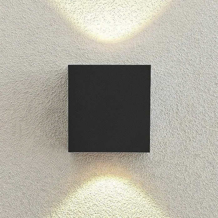 Arcchio Außenwandleuchte Tassnim - schwarz, schwarz, IP65