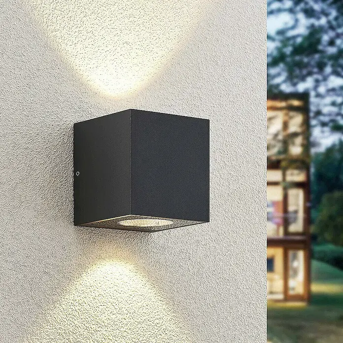Arcchio Außenwandleuchte Tassnim - schwarz, schwarz, IP65