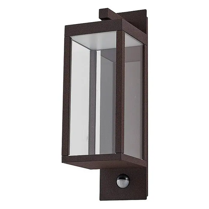 Lucande Außenwandleuchte Ferdinand - 16,7 x 12 x 38 cm, braun / rost, braun / rost, IP54