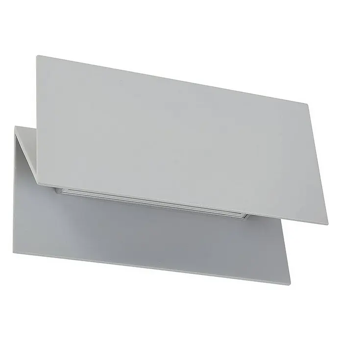 Lucande Außenwandleuchte Meja - alu / grau / zink, IP54
