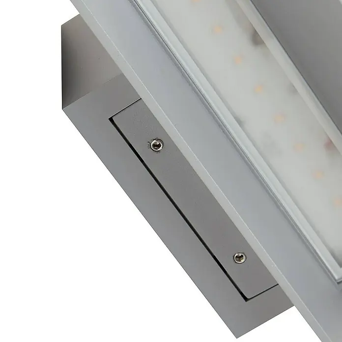 Lucande Außenwandleuchte Meja - alu / grau / zink, IP54