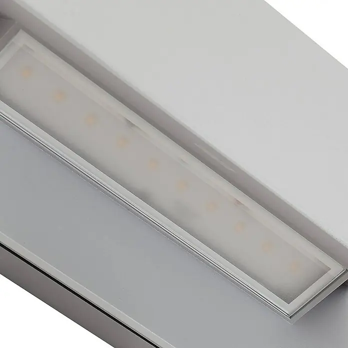 Lucande Außenwandleuchte Meja - alu / grau / zink, IP54