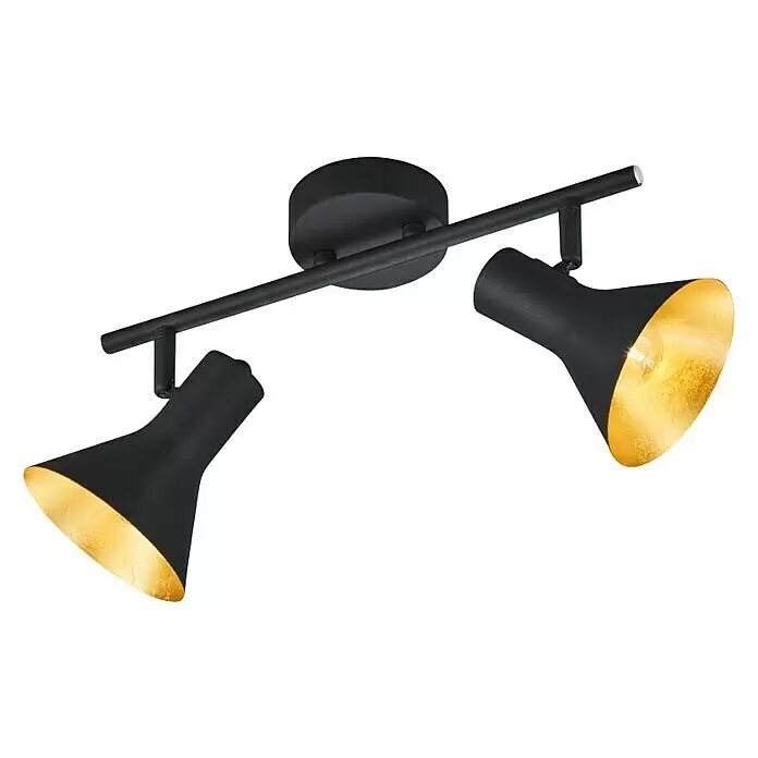 Reality Leuchten Nina Deckenstrahler - 80 W, L x B x H: 33 x 11 x 21 cm, Schwarz, E14, 2 Stk.