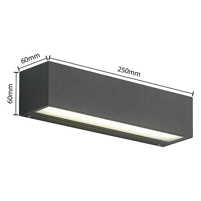 Arcchio Außenwandleuchte Lengo - schwarz, IP65