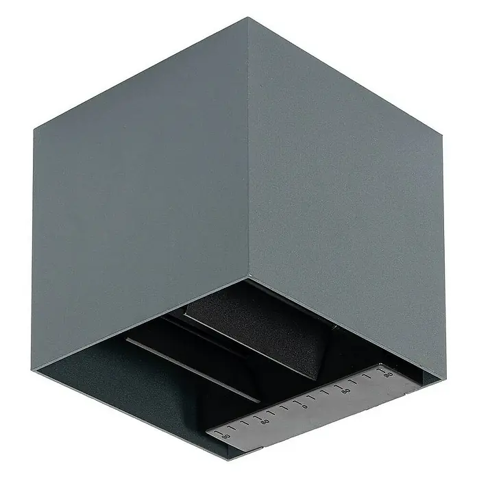 Prios Außenwandleuchte Lius - 15,3 x 15 x 15 cm, schwarz, schwarz, IP65