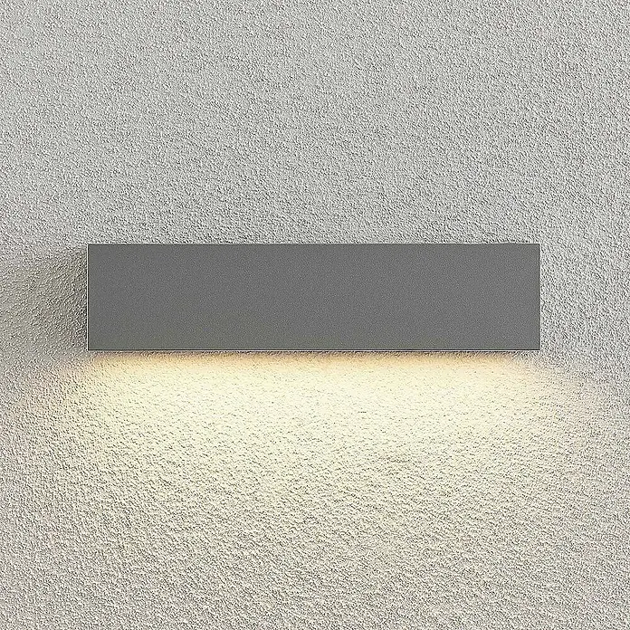 Lucande Außenwandleuchte Lengo - alu / grau / zink, IP65