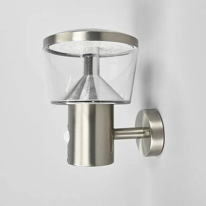 Lindby Außenwandleuchte Antje - 19 x 16 x 21,5 cm, alu / grau / zink, IP44