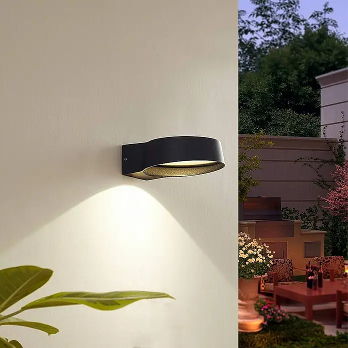 Lindby Außenwandleuchte Jesiba - alu / grau / zink, alu / grau / zink, IP54