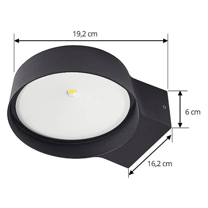 Lindby Außenwandleuchte Jesiba - alu / grau / zink, alu / grau / zink, IP54