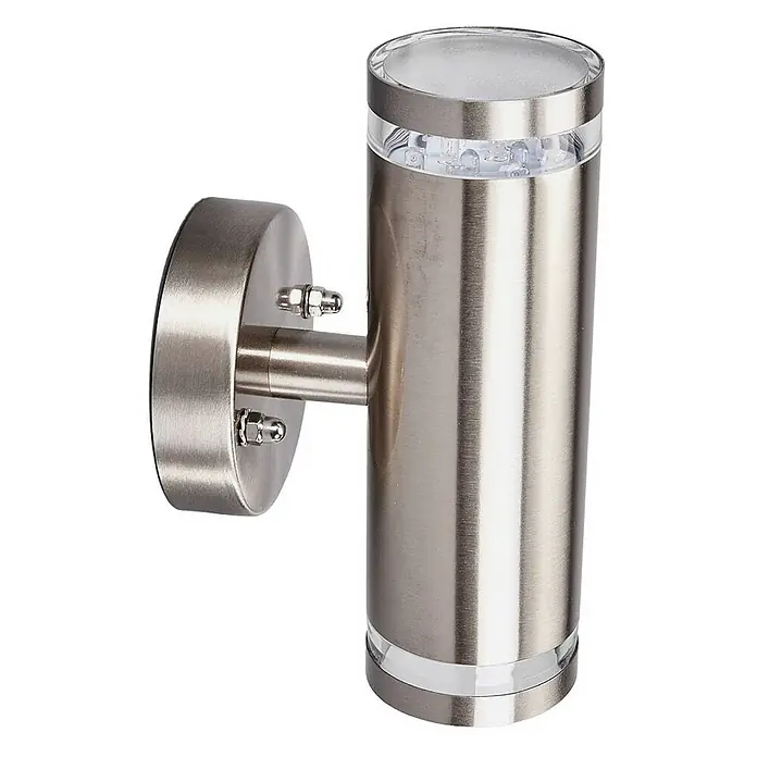 Lindby Außenwandleuchte Tiberius - alu / grau / zink, alu / grau / zink, IP44