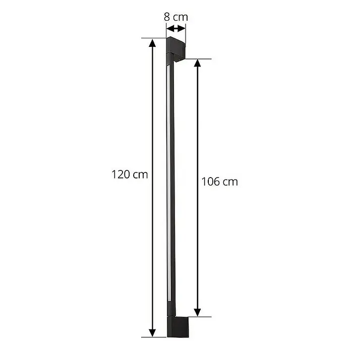 Lindby Außenwandleuchte Neano - schwarz, IP54