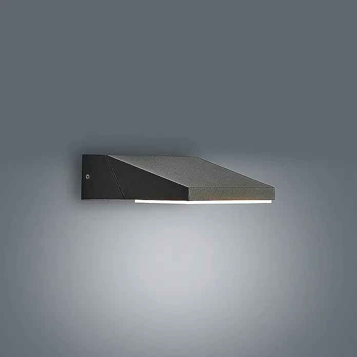 Lucande Außenwandleuchte Auda - schwarz, schwarz, IP65
