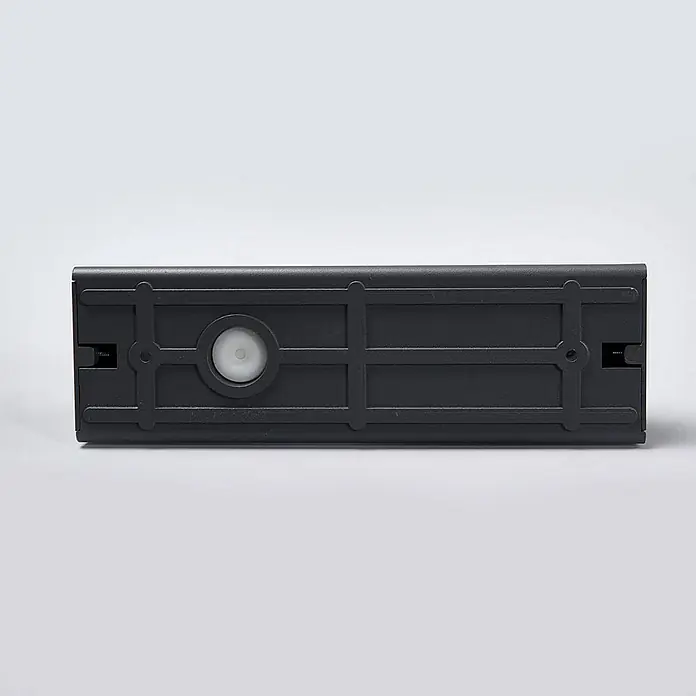 Lucande Außenwandleuchte Akira - schwarz, schwarz, IP65