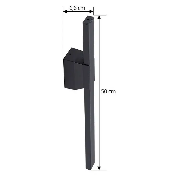 Lindby Außenwandleuchte Sakari - schwarz, schwarz, IP54