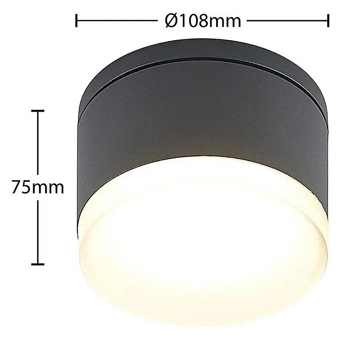 Lindby Außenwandleuchte Mathea - schwarz, schwarz, IP54