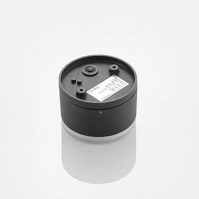Lindby Außenwandleuchte Mathea - schwarz, schwarz, IP54