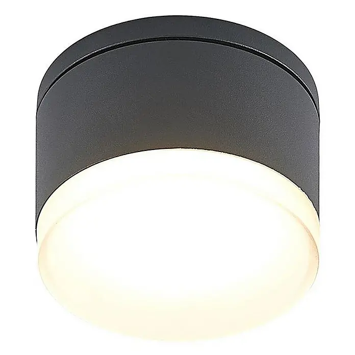 Lindby Außenwandleuchte Mathea - schwarz, schwarz, IP54