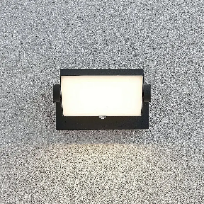 Lindby Außenwandleuchte Sherin - schwarz, IP54