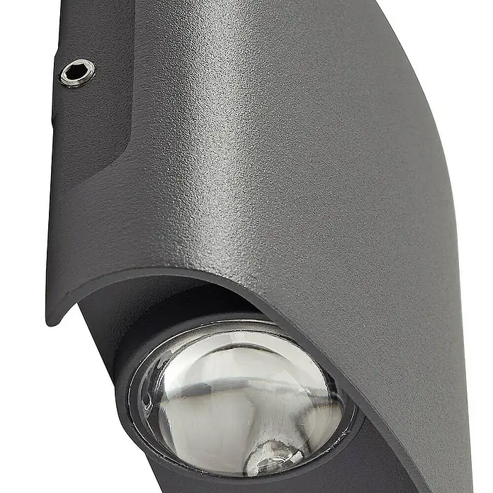 Lindby Außenwandleuchte Ithan - schwarz, IP54