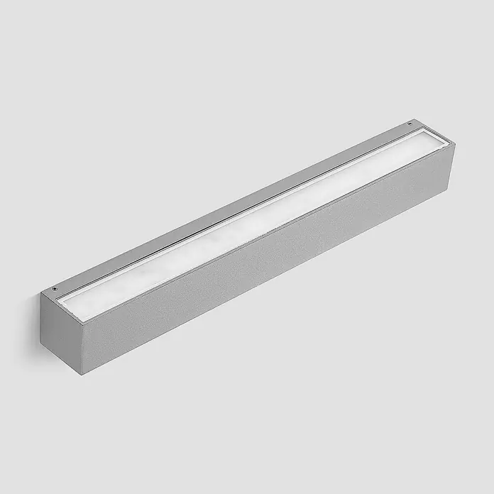 Lucande Außenwandleuchte Lengo - alu / grau / zink, IP65