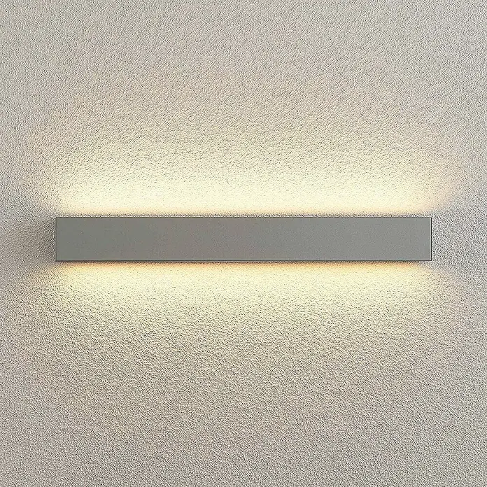 Lucande Außenwandleuchte Lengo - alu / grau / zink, IP65