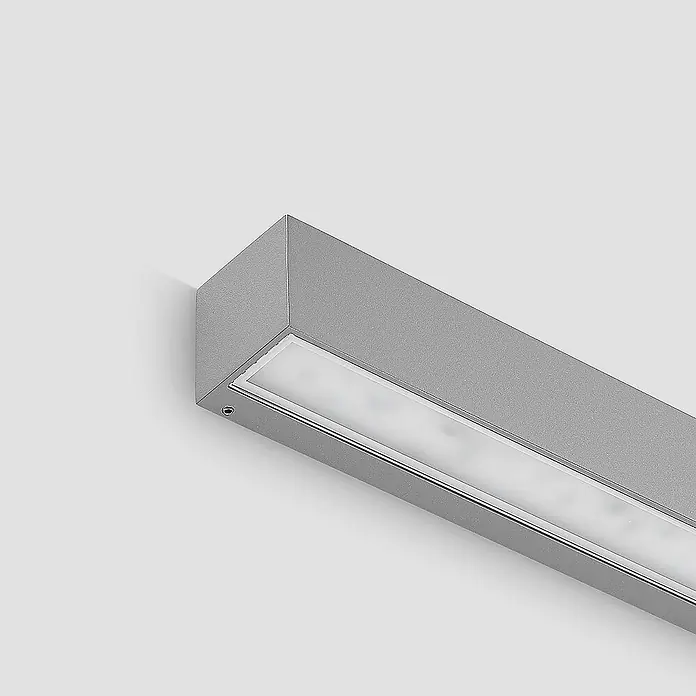 Lucande Außenwandleuchte Lengo - alu / grau / zink, IP65