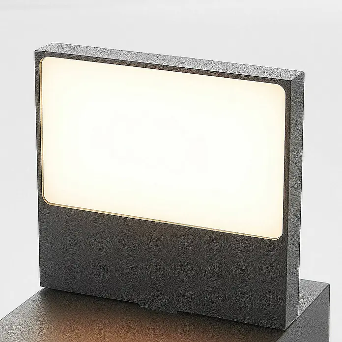 Lucande Außenwandleuchte Silvan - schwarz, IP65