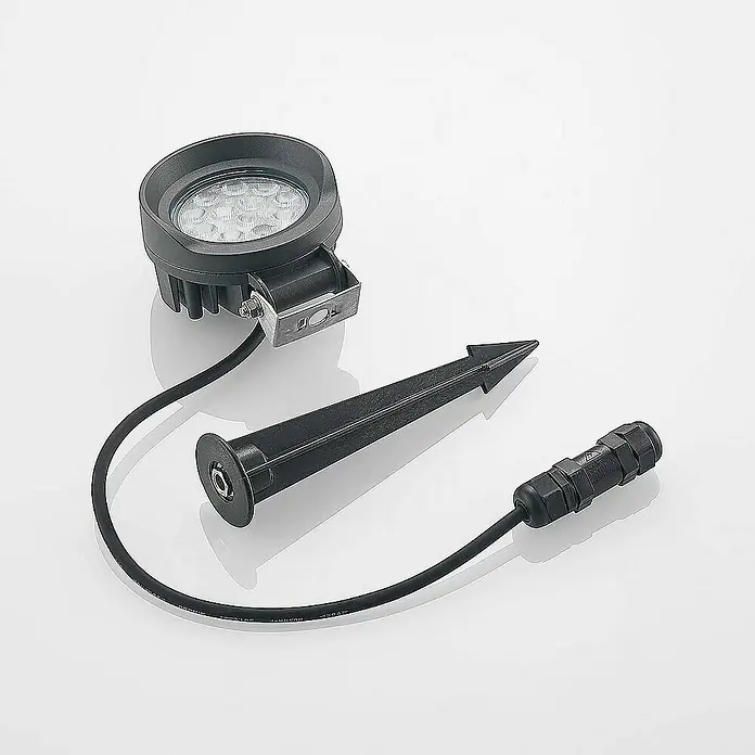 Lindby Außenwandleuchte Emar - 6,2 x 10,5 x 33,4 cm, schwarz, schwarz, IP65