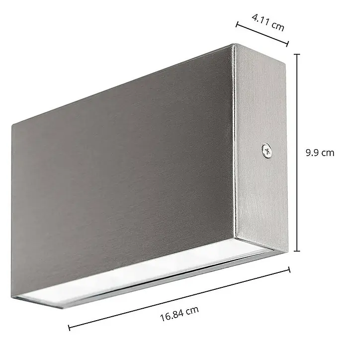 Arcchio Außenwandleuchte Karline - alu / grau / zink, alu / grau / zink, IP65