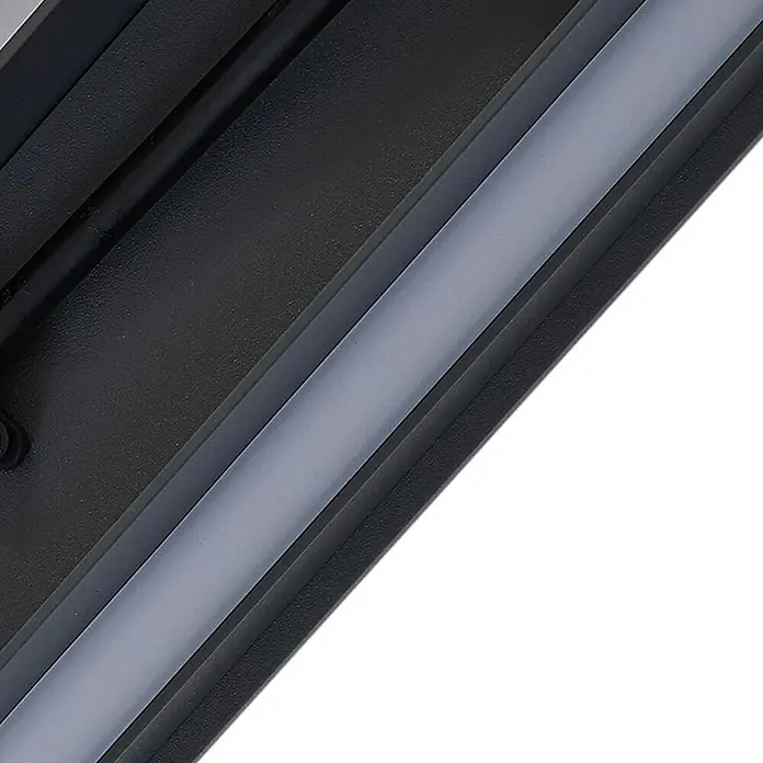 Lucande Außenwandleuchte Melira - schwarz, schwarz, IP65