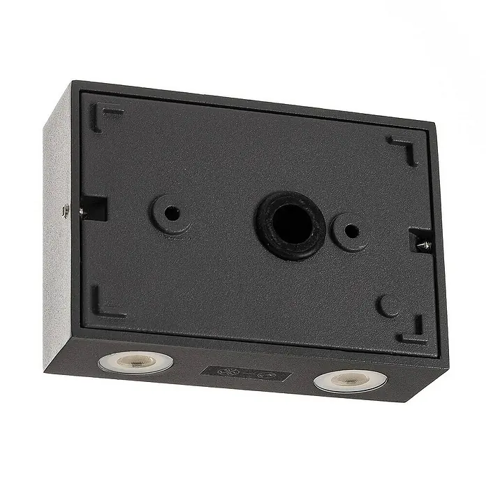 Lucande Außenwandleuchte Henor - schwarz, schwarz, IP54