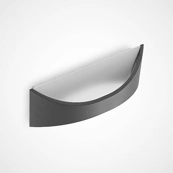 Lindby Außenwandleuchte Mathea - schwarz, schwarz, IP65