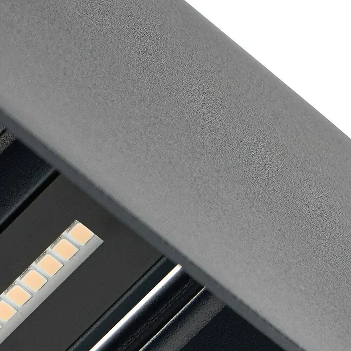 Lindby Außenwandleuchte Esani - schwarz, schwarz, IP54