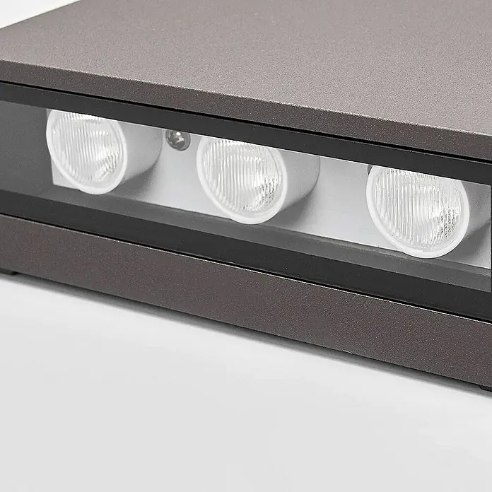 Lucande Außenwandleuchte Trixy - schwarz, schwarz, IP54