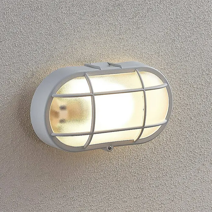 Lindby Außenwandleuchte Alisha - weiß / opal, IP54
