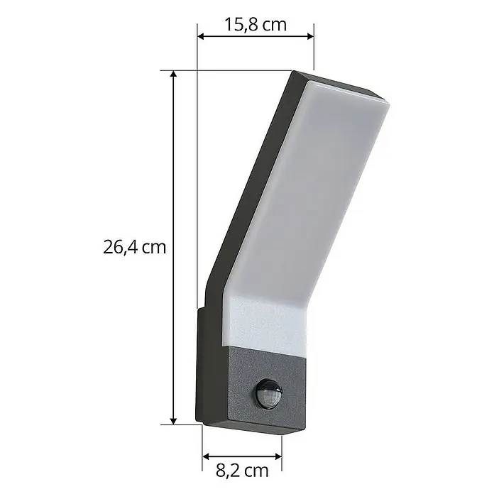 Lindby Außenwandleuchte Korvik - schwarz, IP54
